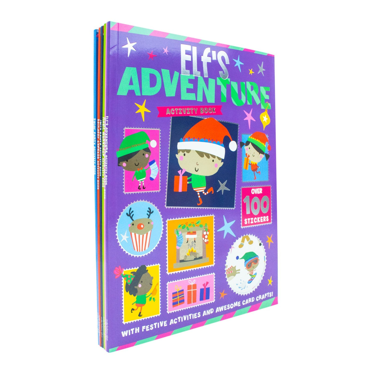 Children’s Christmas Activity Book Collection 6 Books Set | Magic Workshop, Elf Adventure, Gingerbread Friends, Polar Party, Reindeer Express & Jolly Santa