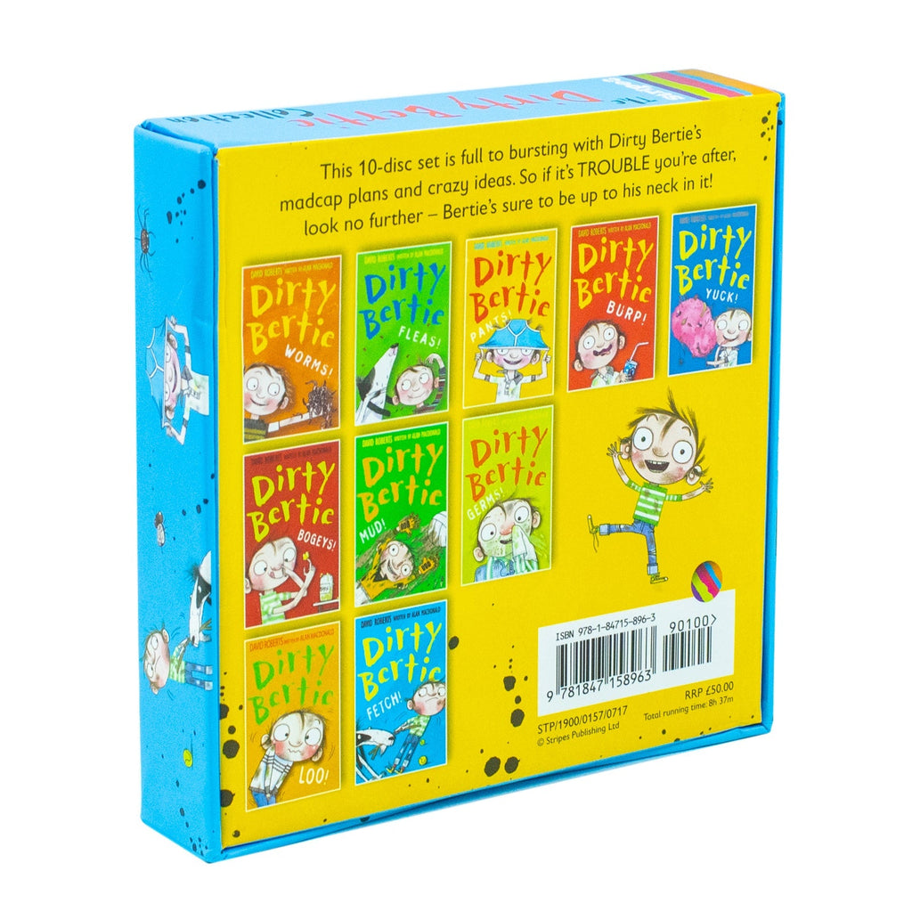 The Dirty Bertie Audio Collection 10 CDS Box Set Pack By David Roberts And Alan Macdonald