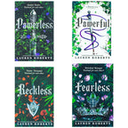 The Powerless Trilogy By Lauren Roberts 4 Books Collection Set (Fearless [Hardback], Powerless, Powerful and Reckless)