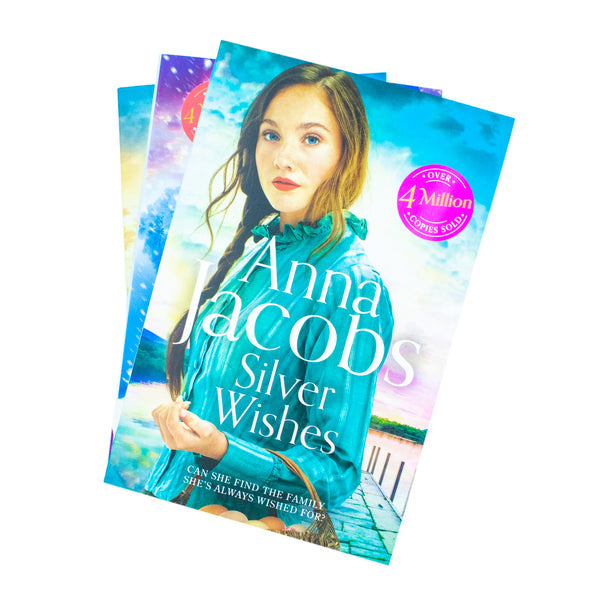 Anna Jacobs Jubilee Lake Series 3 Books Collection Set (Silver Wishes, Golden Dreams, Diamond Promises)