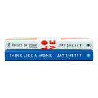 Jay Shetty Collection 2 Books Set (8 Rules of Love [h], Think Like a Monk [Paperback])