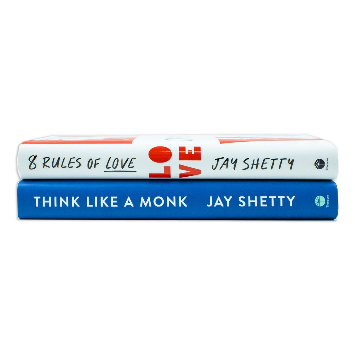 Jay Shetty Collection 2 Books Set (8 Rules of Love [h], Think Like a Monk [Paperback])