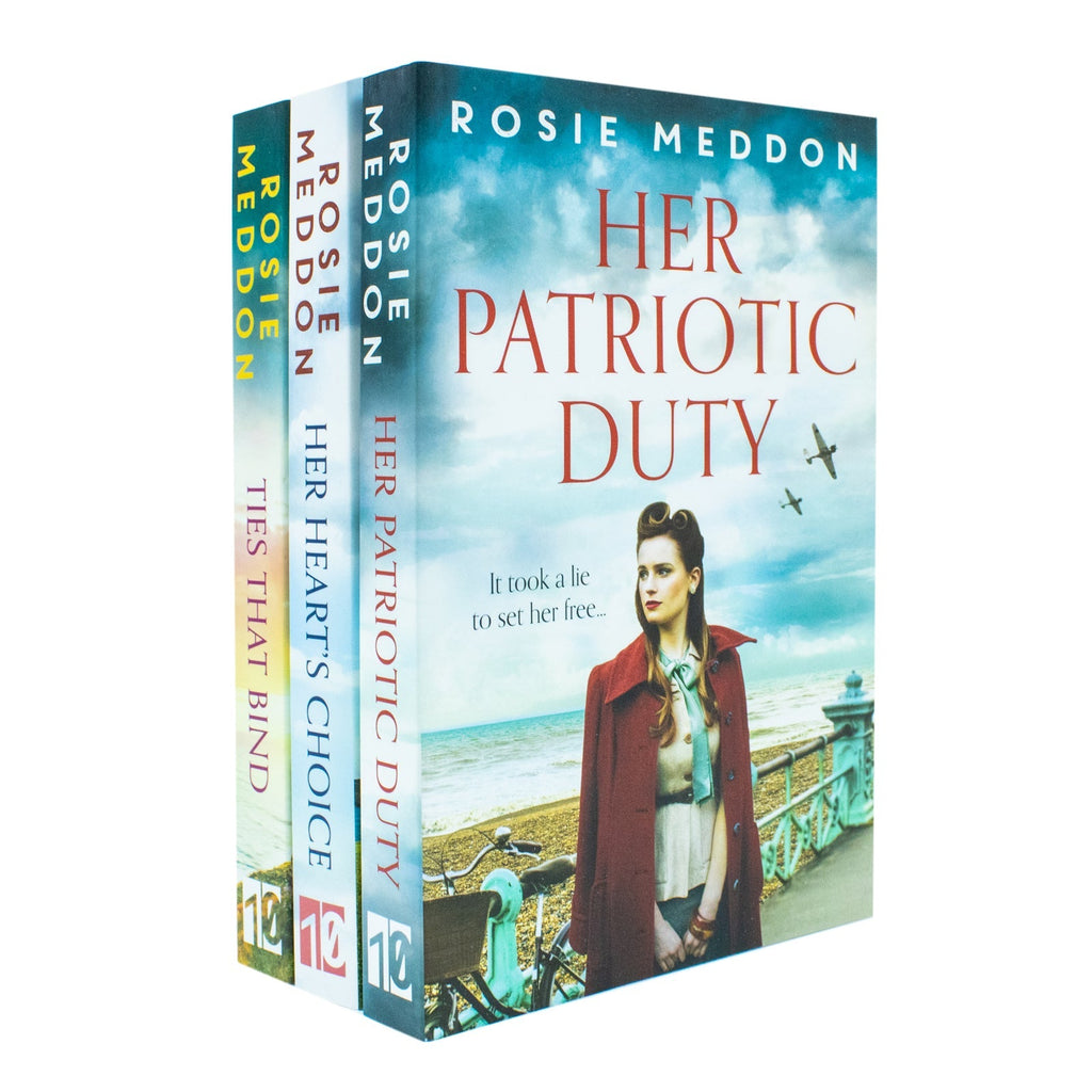 On the Home Front Series 3 Books Collection Set By Rosie Meddon (Her Heart's Choice, Ties That Bind and Her Patriotic Duty)