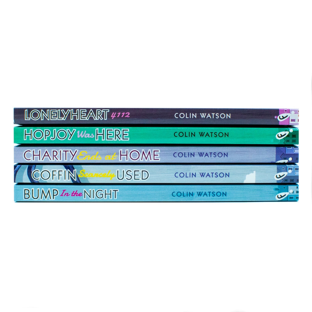 Flaxborough Mysteries Collection 5 Books Set By Colin Watson (Lonelyheart 4122, Hopjoy Was Here, Charity Ends at Home, Bump in the Night & Coffin Scarcely Used)
