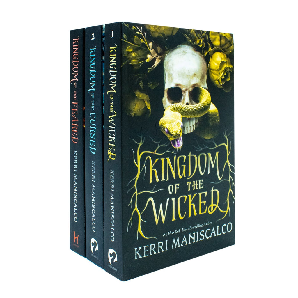 Kingdom of the Wicked Series 3 Books Collection Set by Kerri Maniscalco [Kingdom of the Wicked, Kingdom of the Cursed & Kingdom of the Feared]