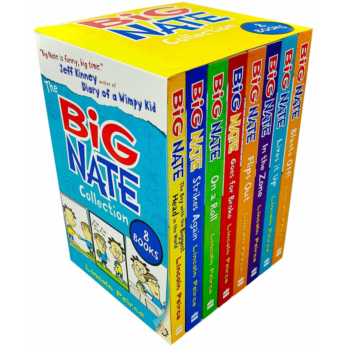 Diary of A Wimpy Kid & Big Nate 20 Books Collection Set by Jeff Kinney, Lincoln Peirce