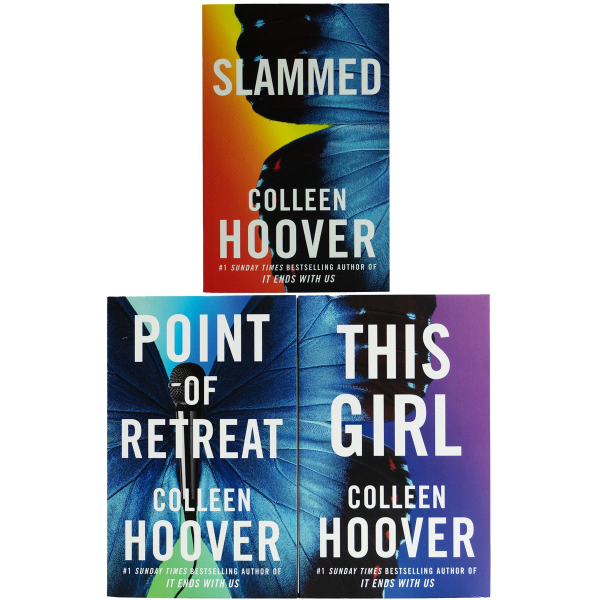 Colleen Hoover Slammed Series 3 Books Collection Set (Slammed, Point of Retreat & This Girl)