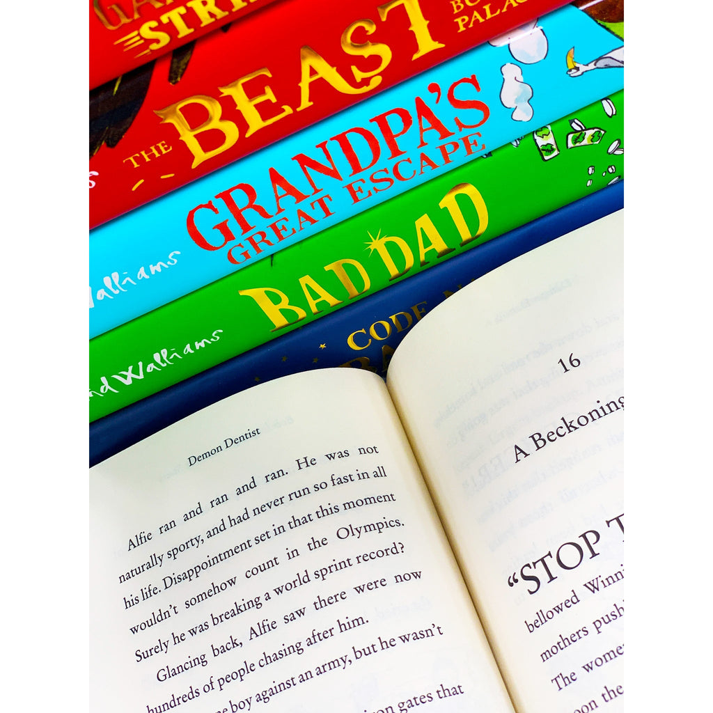 David Walliams 6 Books Collection Set h Edition (Gangsta Granny Strikes Again, Code Name Bananas, Bad Dad, Grandapa Great Escape, The Beast of Buckingham Palace, Demon Dentist)