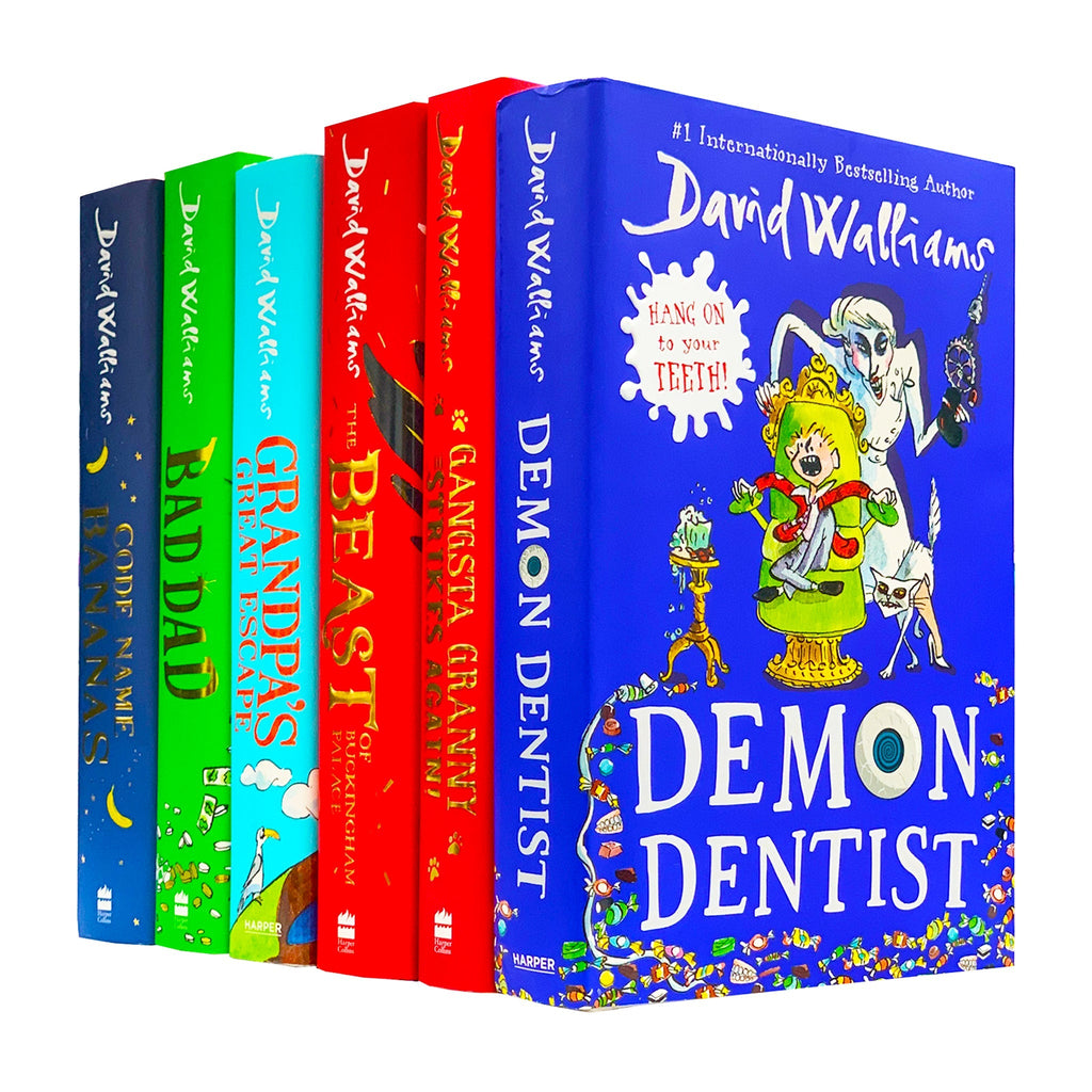 David Walliams 6 Books Collection Set h Edition (Gangsta Granny Strikes Again, Code Name Bananas, Bad Dad, Grandapa Great Escape, The Beast of Buckingham Palace, Demon Dentist)