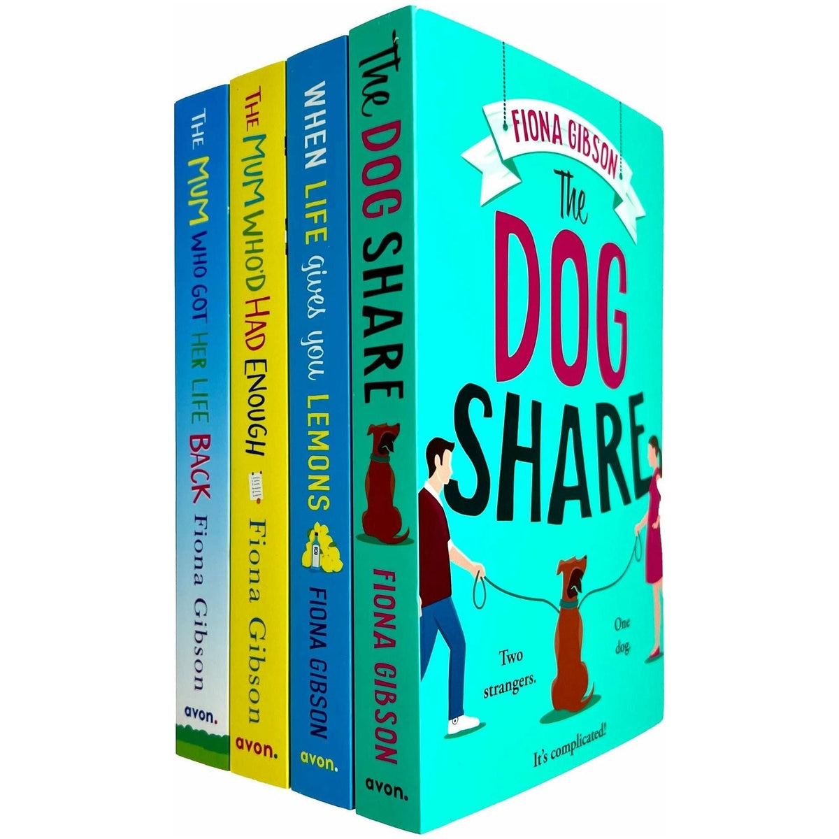 Fiona Gibson 4 Books Collection Set (The Dog Share, When Life Gives You Lemons, The Mum Who Had Enough & The Mum Who Got Her Life Back)