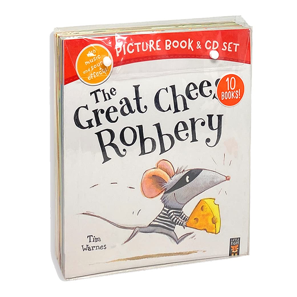 The Great Cheese Robbery and Other Stories Collection 10 Books & CDs Set (Bed Times Story, Bedtime Stories For Kids)