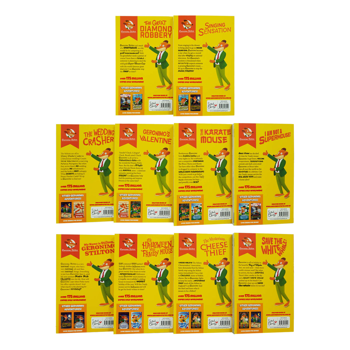 Geronimo Stilton The 10 Book Collection (Series 5) Box Set - Ages 5-7 - Paperback