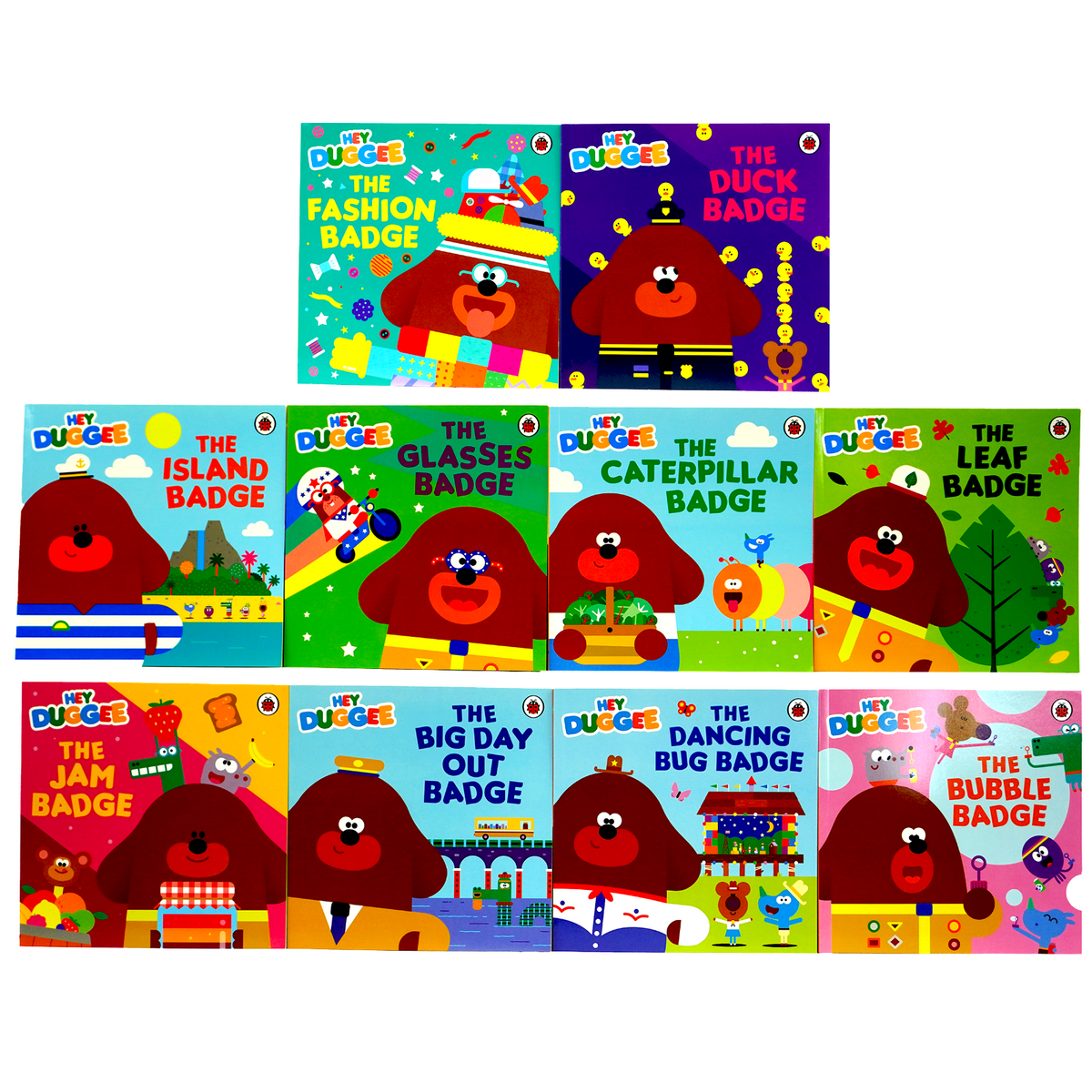 Hey Duggee : Duggees Brilliant 10 Books Stories Collection Box Set (The Fashion Badge, The Duck Badge, The Island Badge, The Glasses Badge &amp; More)