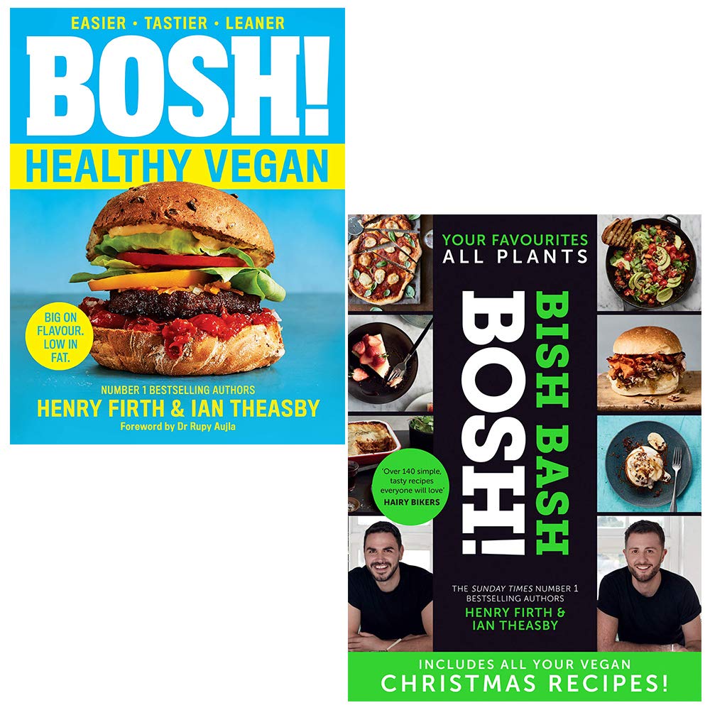 Bosh Healthy Vegan, [h] Bish Bash Bosh 2 Books Collection Set By Henry Firth, Ian Theasby
