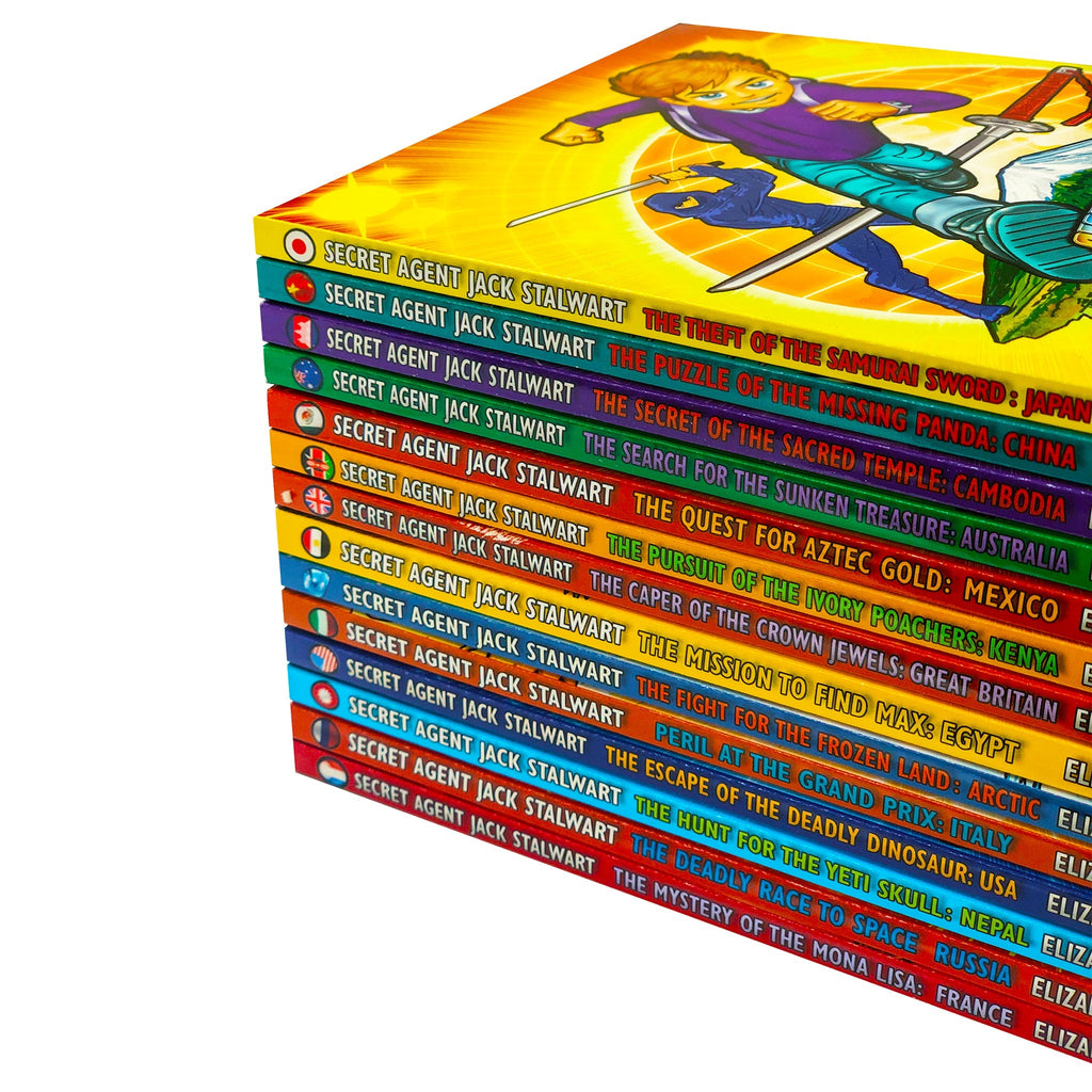 Jack Stalwart, Secret Agent Jack Stalwart By Elizabeth Singer Hunt - 14 Children Books Collection Set