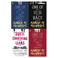 Karen M McManus Collection 4 Books Set (One of Us is Lying, One of Us is Next, One of Us is Back, Such Charming Liars)