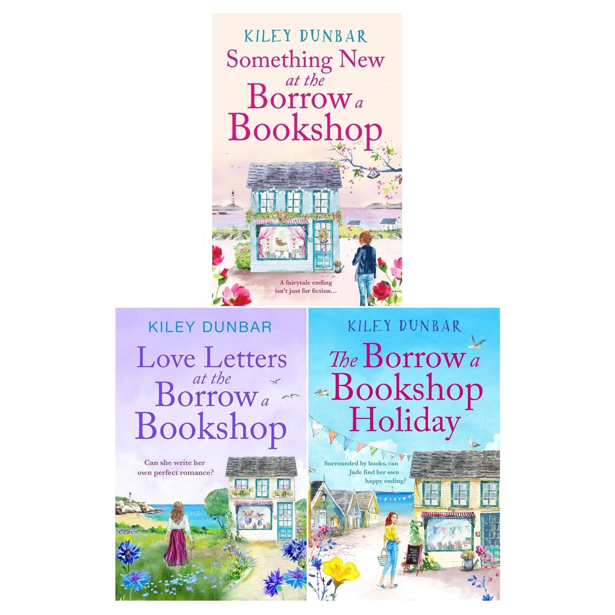 Kiley Dunbar Borrow a Bookshop Series Collection 3 Books Set