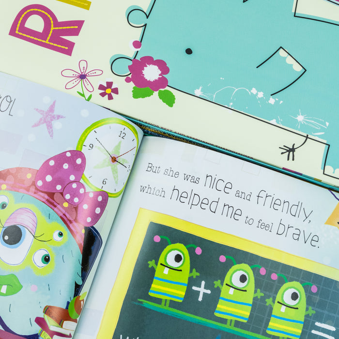 The Very Hungry Worry Monster Behaviour and Emotions Library 10 Book Set Collection: (Can I Have a Hug?, Time for School No Worries, Bee Kind, Be You, Rhino Corn, K is for Kindness)