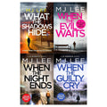 M J Lee DI Ridpath Collection 4 Books Set (When the Evil Waits, When the Guilty Cry, When the Night Ends, What the Shadows Hide)