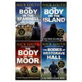 DCI Craig Gillard Crime Thrillers 4 Books Set by Nick Louth (The Body on the Moor, The Bodies at Westgrave Hall, The Body on the Island, The Body in the Stairwell)