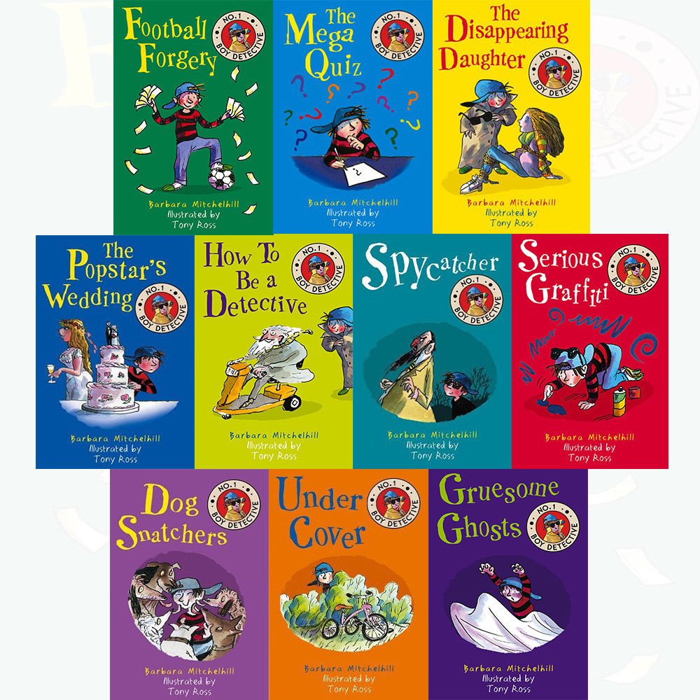 No.1 Boy Detective 10 Book Set Collection Pack by Barbara Mitchelhill