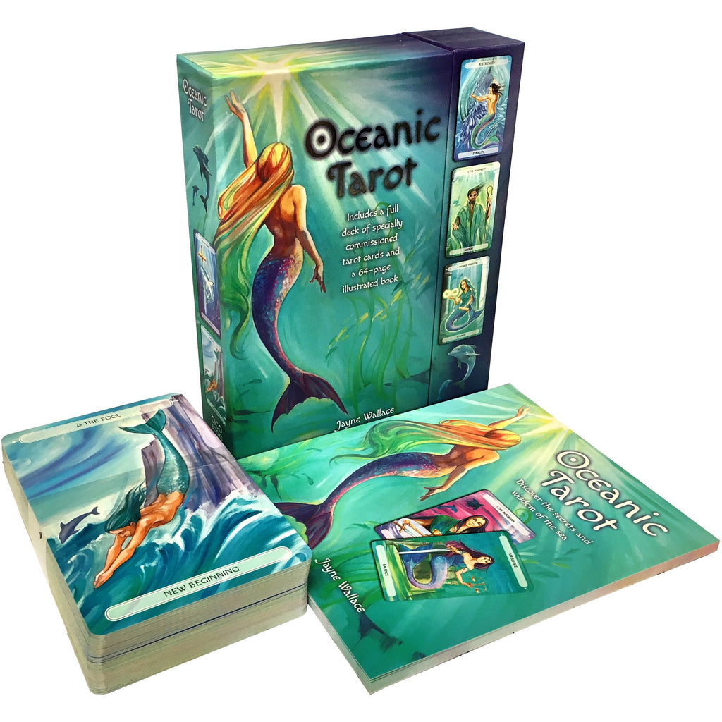 Oceanic Tarot Deck Cards Collection Box Gift Set Mind Body Spirit Mermen Mermaid
