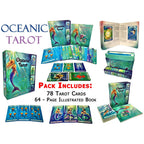 Oceanic Tarot Deck Cards Collection Box Gift Set Mind Body Spirit Mermen Mermaid