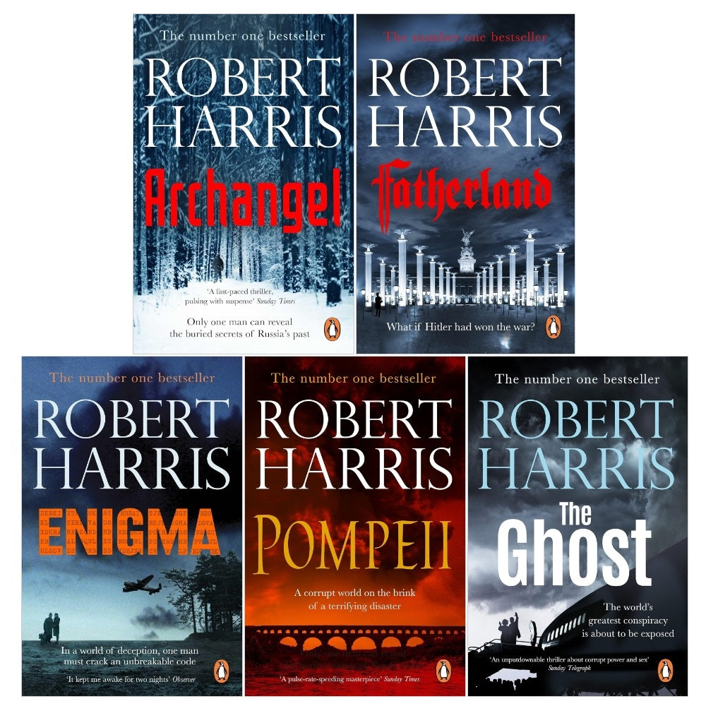 Robert Harris Series 5 Books Collection Set (Enigma, Fatherland, Archangel, Pompeii, The Ghost)