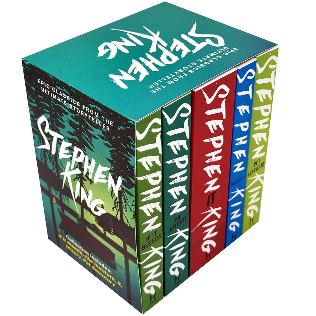 Stephen King Classic Collection 5-Book Box Set – If It Bleeds, The Institute, IT, Misery, Pet Sematary