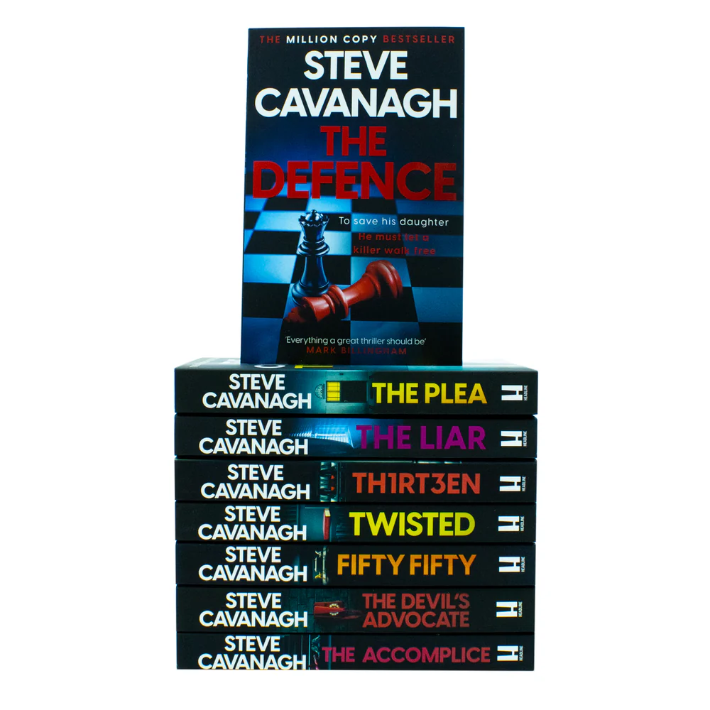 Eddie Flynn Series 8 Books Collection Set By Steve Cavanagh (Twisted, Thirteen, The Accomplice, The Defence, The Plea, The Liar, Fifty-Fifty, The Devil's Advocate)