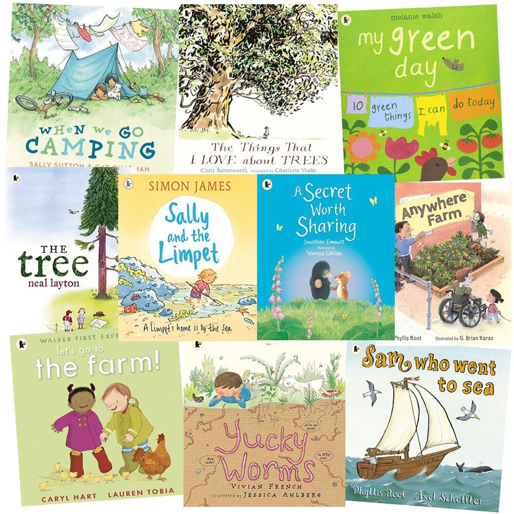 The Great Outdoors 10 Picture Books Collection Set | Nature, Trees, Wildlife, Farm, Camping & Adventure Stories for Children