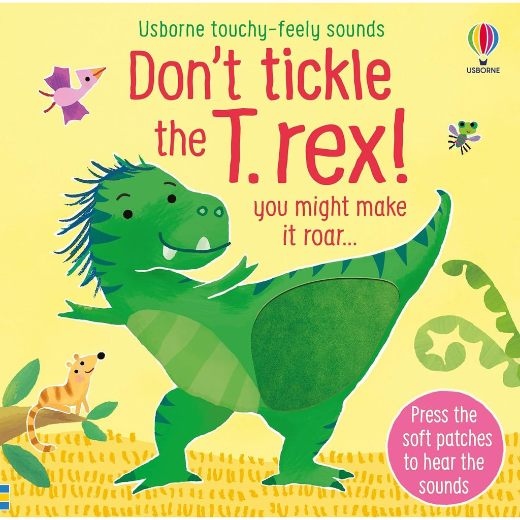 DON'T TICKLE Touchy Feely Sound Books by Sam Taplin 3 Books Collection Set (Shark!, T. rex! & Elephant!)