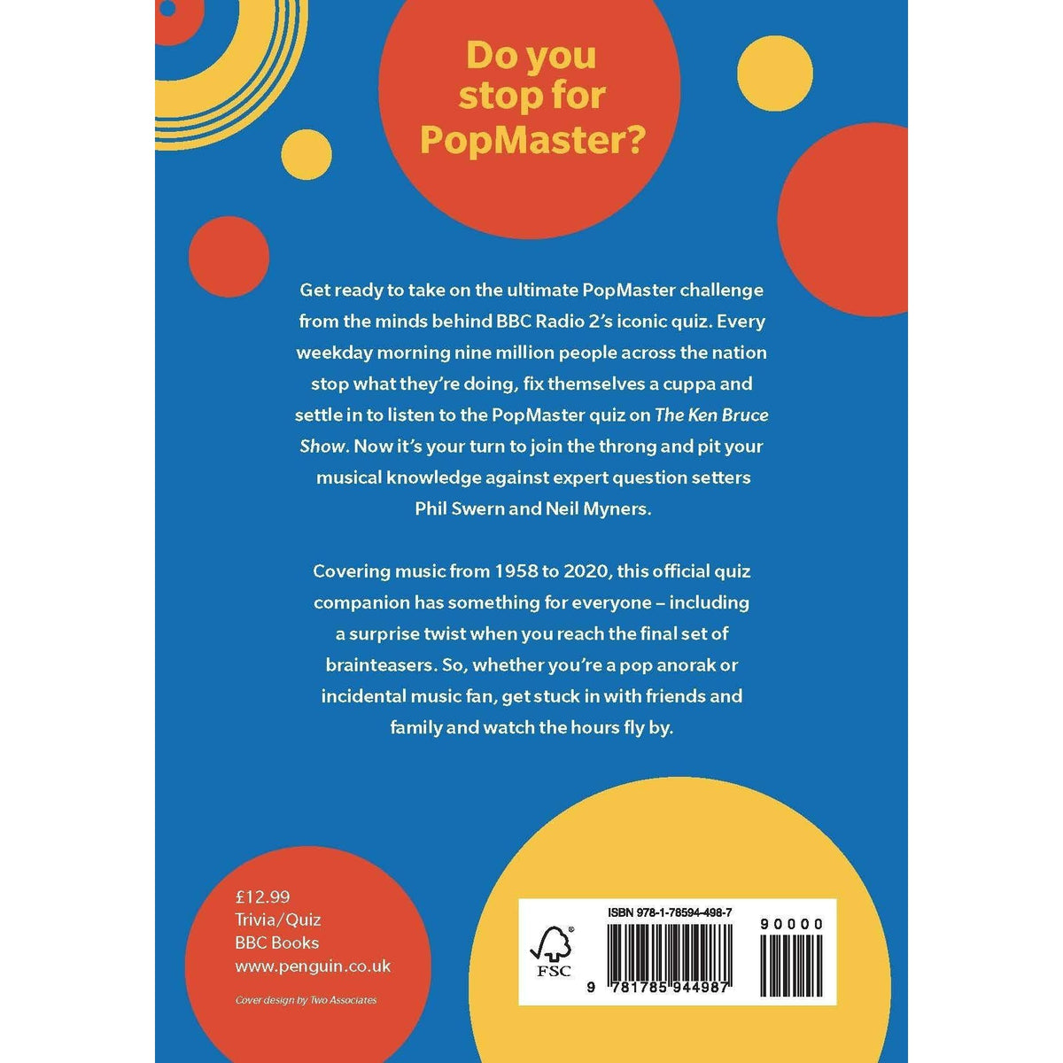Ultimate PopMaster – The Official Music Quiz Book by Ken Bruce (BBC Radio 2 Quiz): Over 1,500 brand new questions