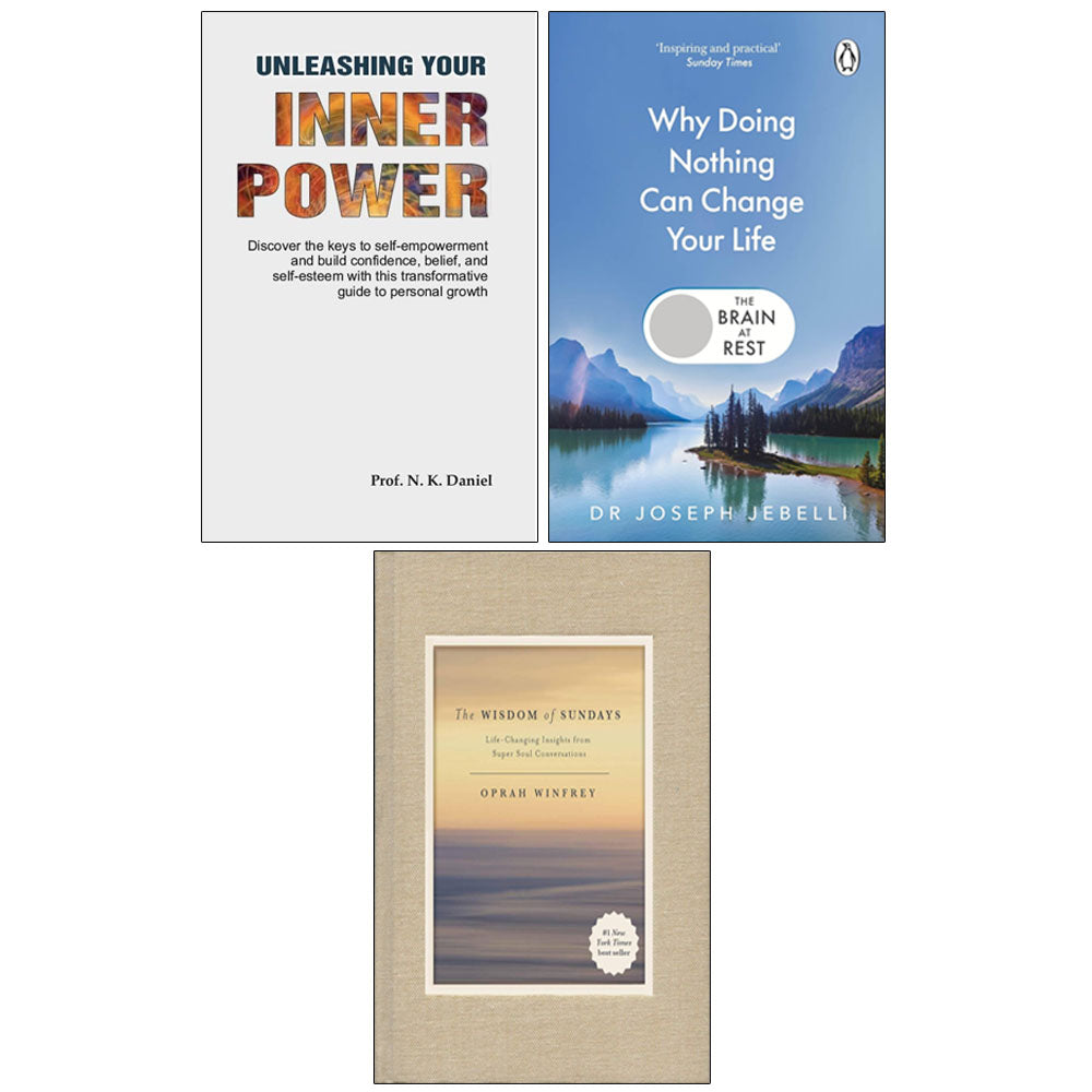 Wisdom of Sundays, Brain at Rest,Unleashing Your Inner Power 3 Books Collection Set