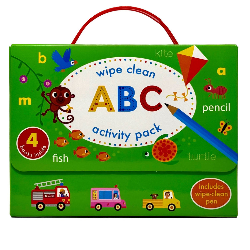 Wipe Clean ABC Activity Pack Collection 4 Books Set (with pen)