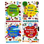 Wipe Clean Starting School Activity Pack Collection 4 Books Set (with pen)