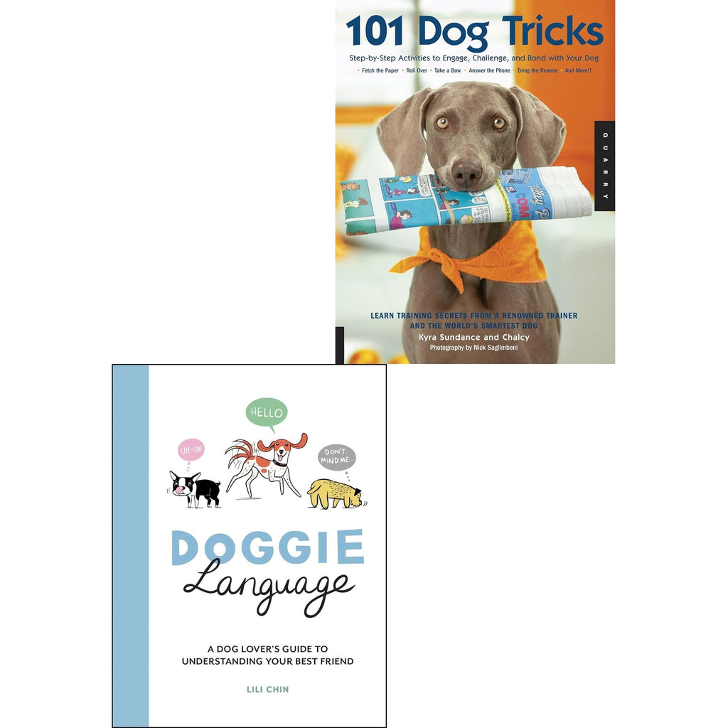 101 Dog Tricks, Doggie Language 2 Books Collection Set