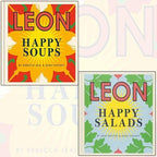Happy Leons 2 Books Collection Set - Leon Happy Soups, Leon Happy Salads