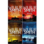 Wilbur Smith Courtney Series 4 Books Collection Set - Book 5 To 8 - Power Of The Sword Rage A Time..
