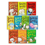 Dirty Bertie - Series 1 - David Roberts 10 Books Collection Set Fangs Fetch Germs Mud Bogeys Yuck ..