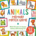 Animals Memory Match Game (Set of 72 Cards)
