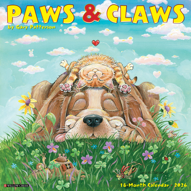 Paws & Claws by Gary Patterson 2026 Wall Calendar