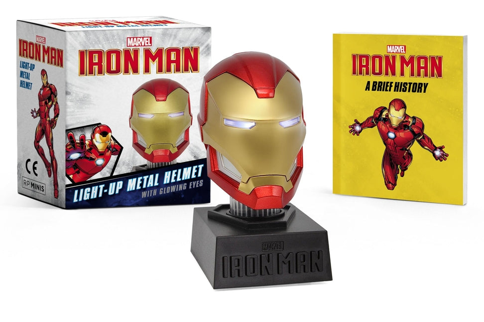 Marvel: Iron Man Light-Up Metal Helmet: With Glowing Eyes: With Glowing Eyes