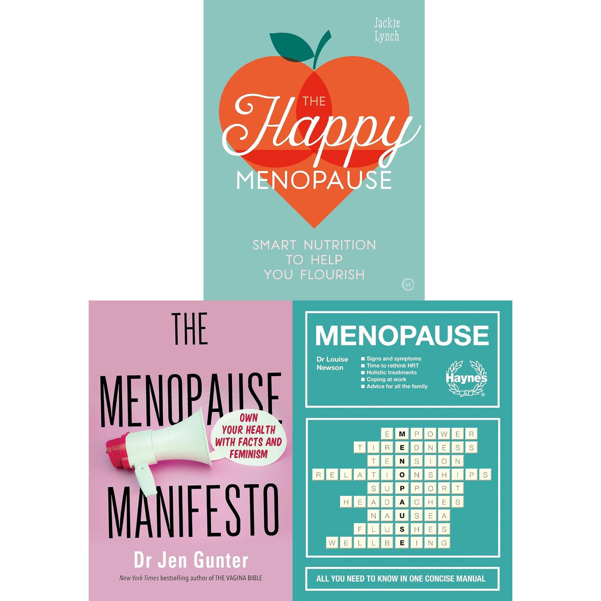 The Menopause Manifesto, the happy menopause, Menopause concise manual (Hardback) 3 Books Collection Set