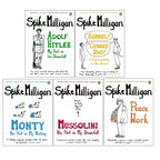 Milligan Memoirs Series 5 Books Collection Set by Spike Milligan Adolf Hitler(Peace Work,  Adolf Hitler, 'Rommel?' 'Gunner Who?', Monty ,Mussolini)