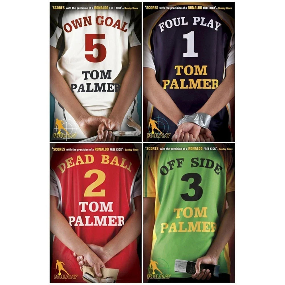 Tom Palmer Football Detective 4 Books Collection(Own Goal,Dead Ball,Off Side & 1)