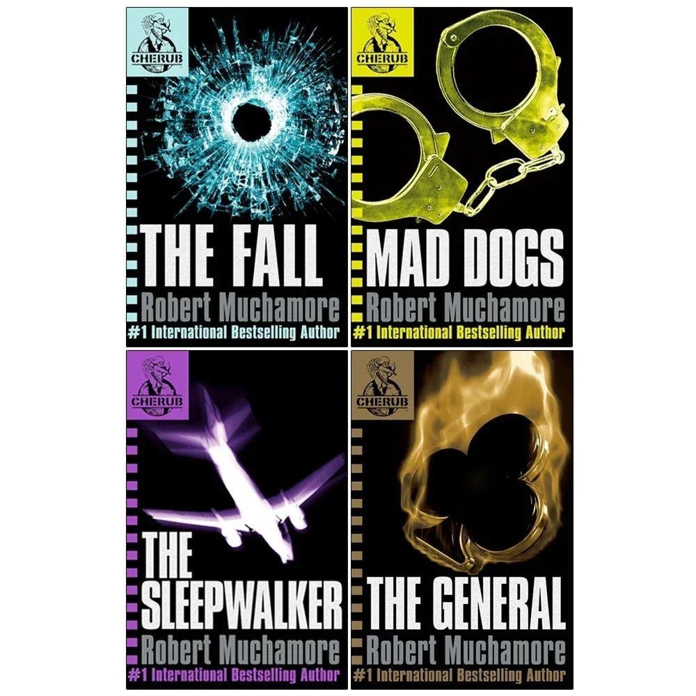 Robert Muchamore Cherub Series 2 Collection 4 Books Set(The Fall , Mad Dogs, The Sleepwalker &  The General)