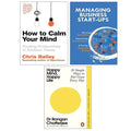 How to Calm Your Mind,Managing Business Start-Ups,Happy Mind Happy Life 3 Books Collection Set