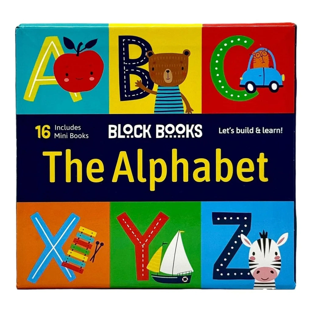 Children’s Alphabet Learning 16 Mini Books Collection Box by Lake Press
