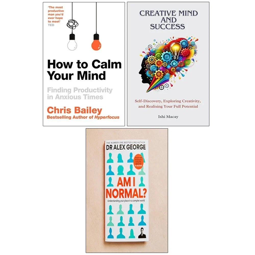Am I Normal? HB,Creative Mind ,How to Calm Your Mind 3 Books Collection Set